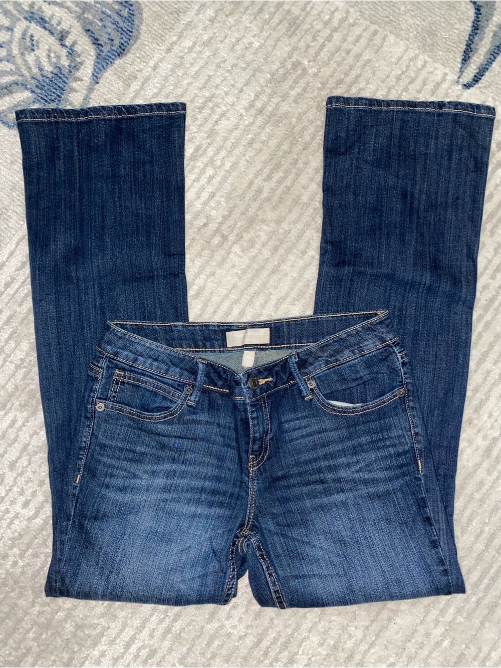 Banana Republic Petite 5 Pocket Medium Wash Bootcut Fit Denim Jeans-Size 27/4